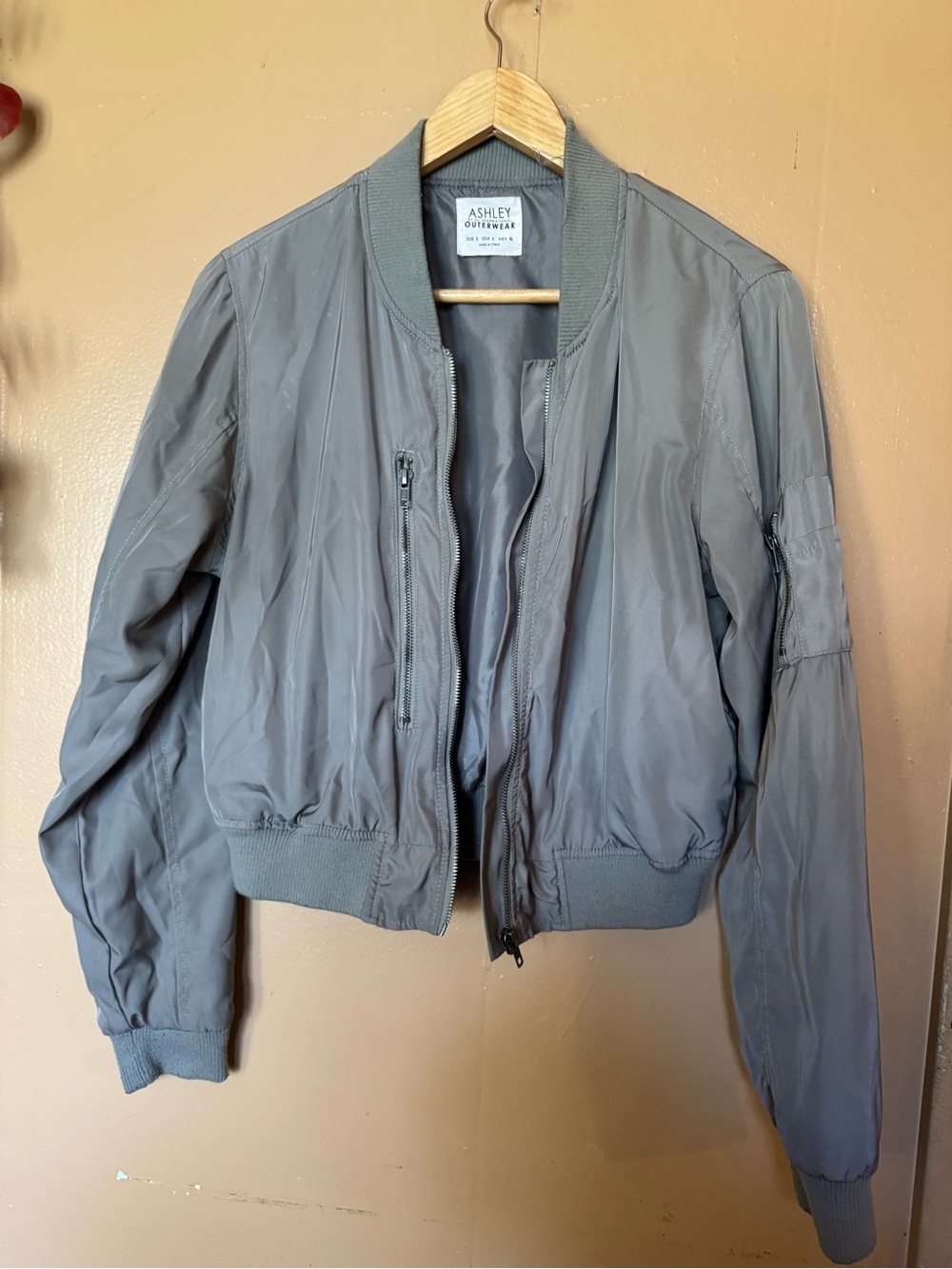 Women's light Army Green  Bomber Jacket